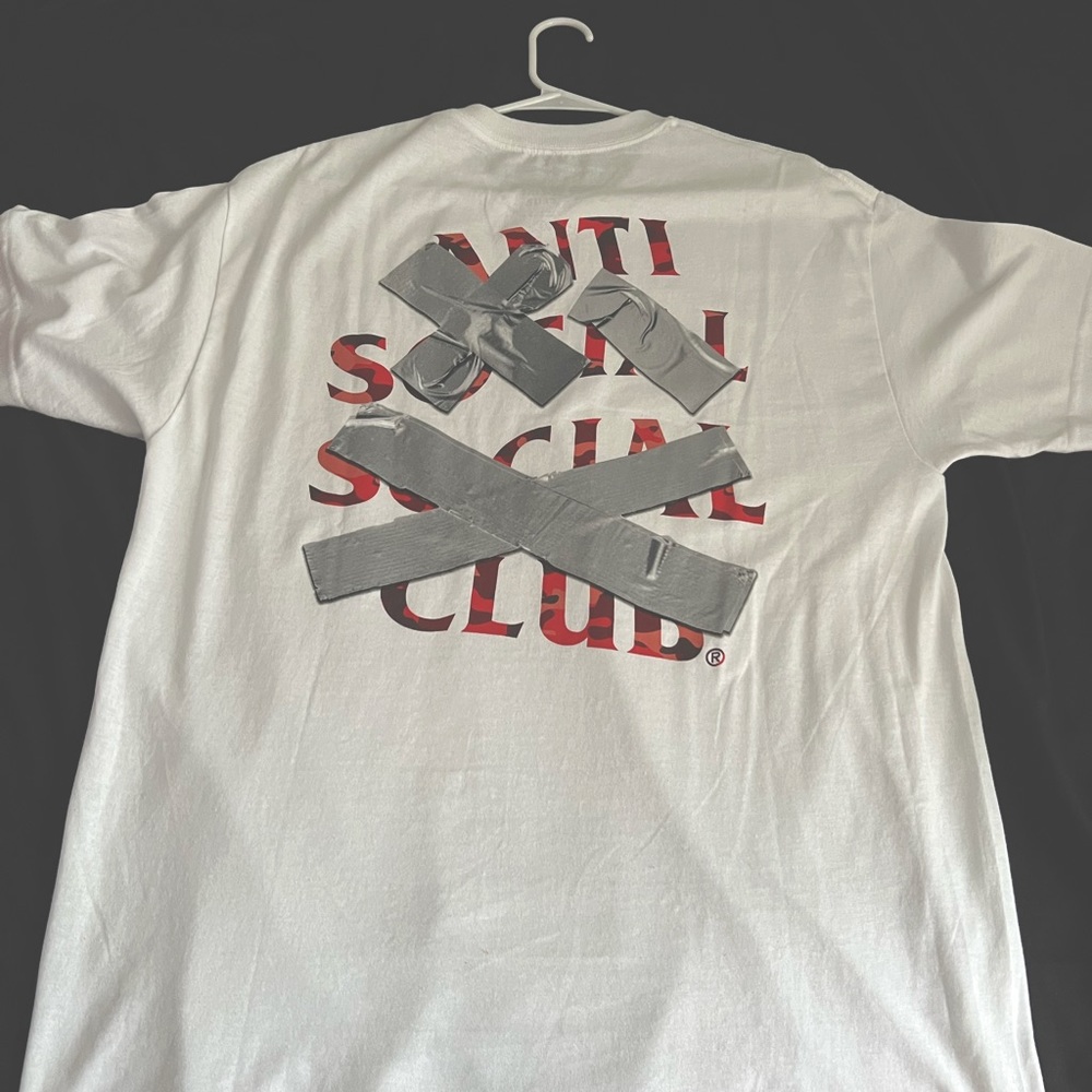 Anti social social club t shirt -Authentic -size large -worn once -non smoker